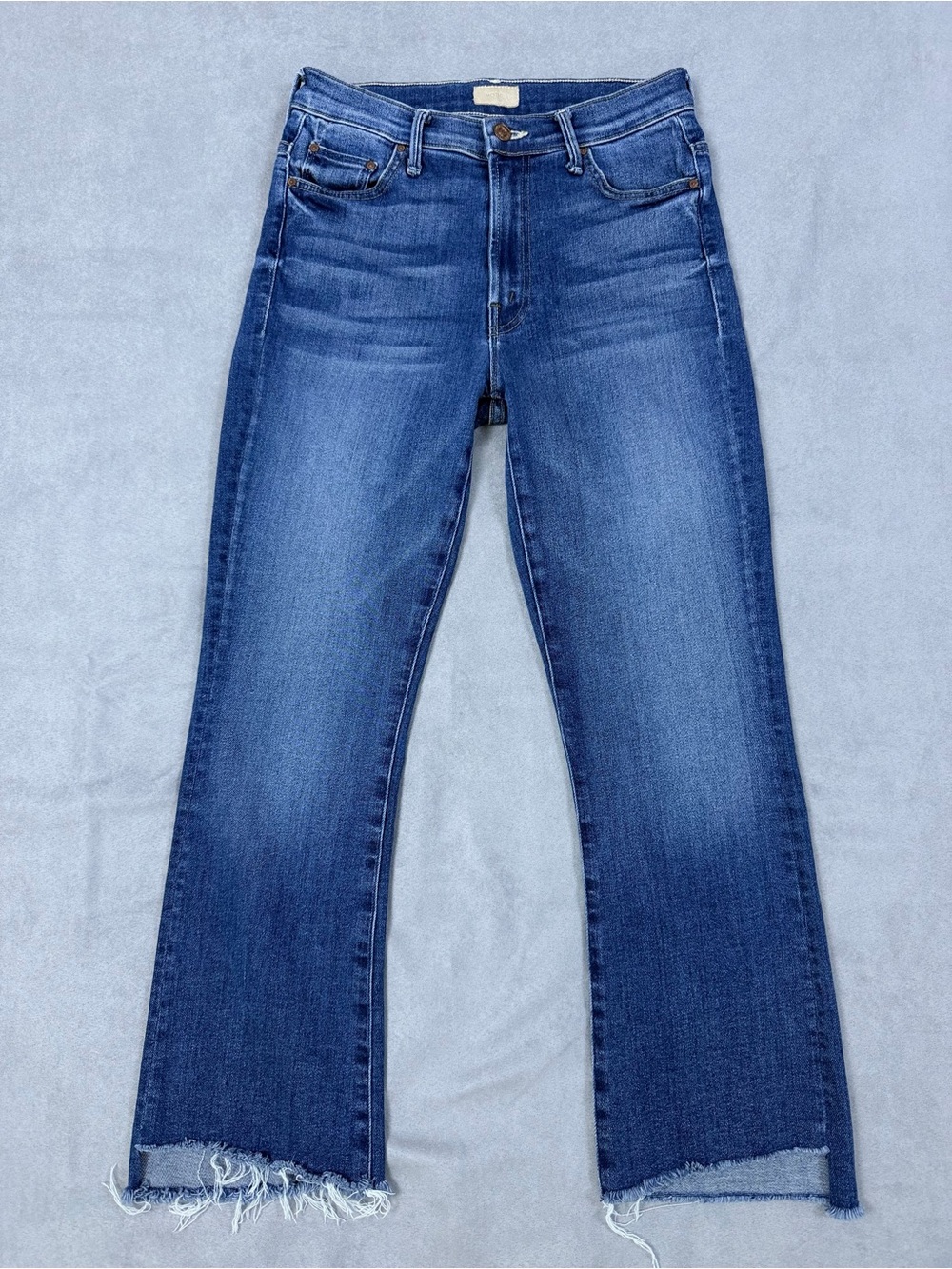 MOTHER The Insider Crop Step Fray Jeans Sweet And Sassy Size 27